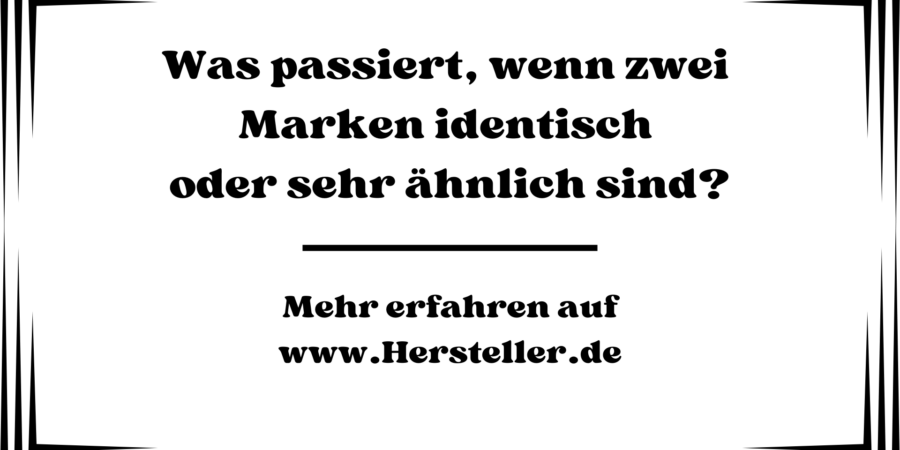 Wenn zwei Marken identisch oder sehr ähnlich sind, kann es zu Konflikten kommen. Dies kann insbesondere dann der Fall sein, wenn diese Marken für ähnliche Waren oder Dienstleistungen verwendet werden sollen.