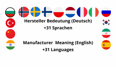 Hersteller Bedeutung Deutsch Manufacturer Meaning English +31 Sprachen