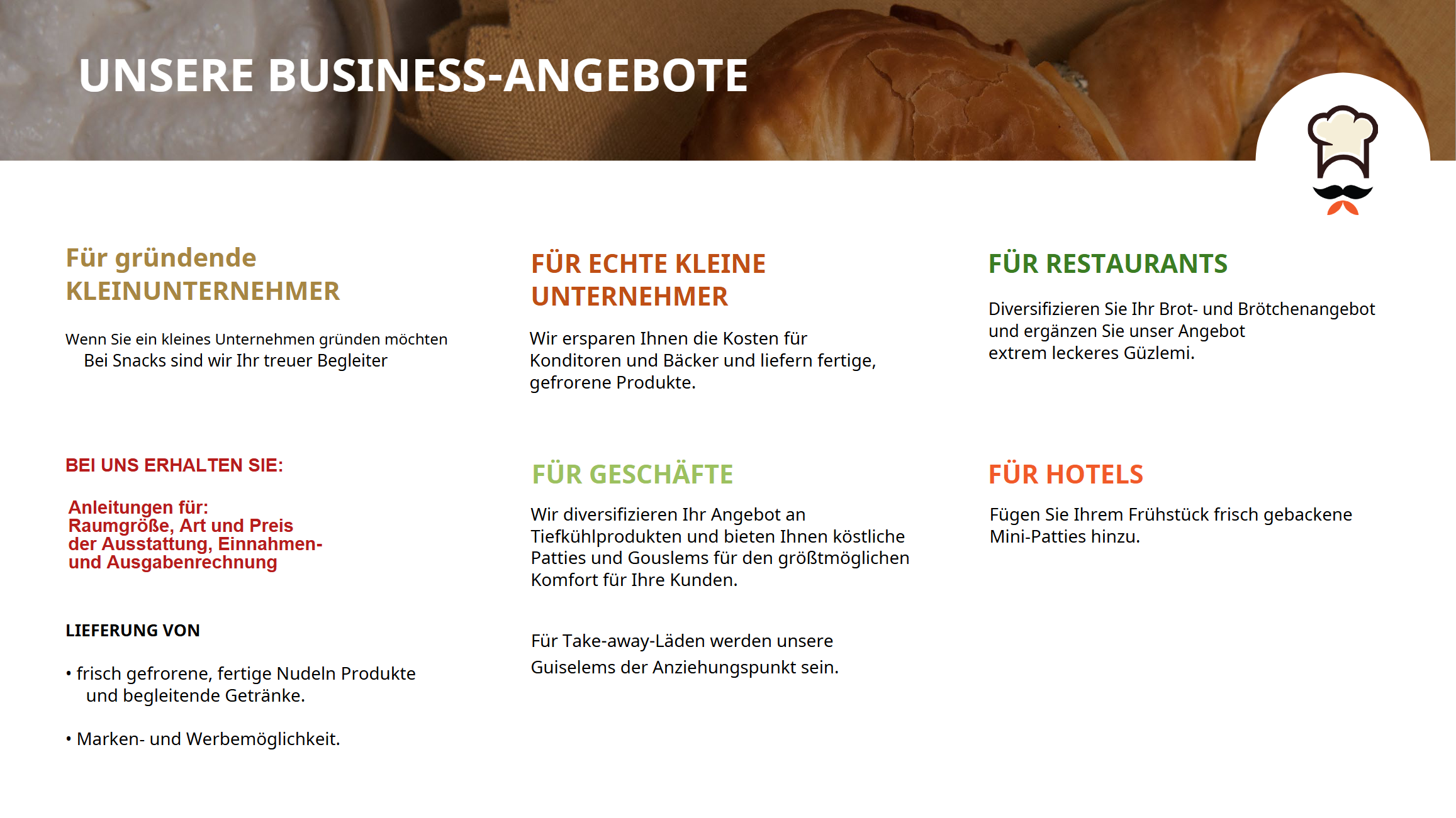 Backwarenhersteller – Gefrorene Backwaren Hersteller