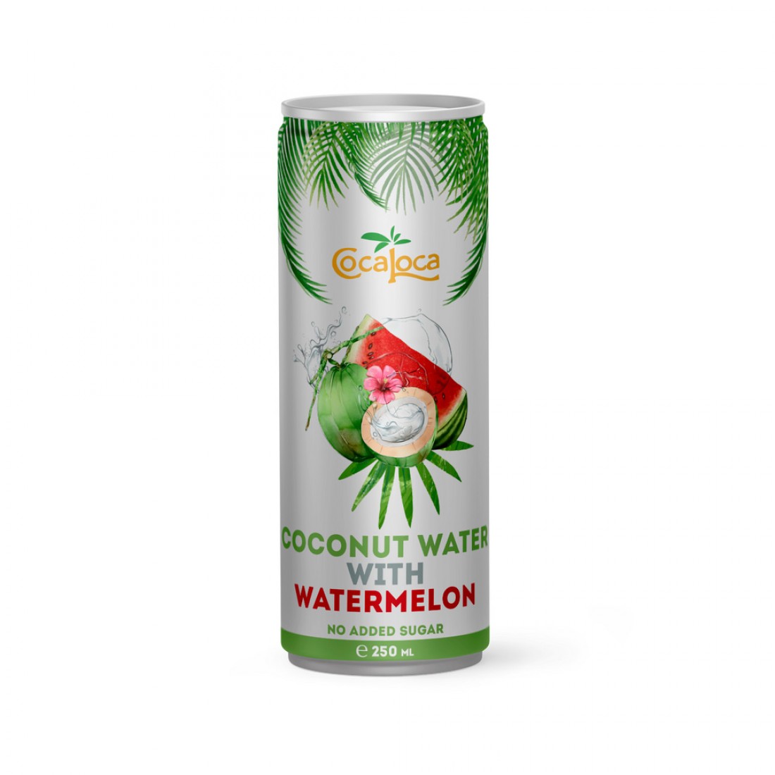 Kokoswasser mit Wassermelonensaft
