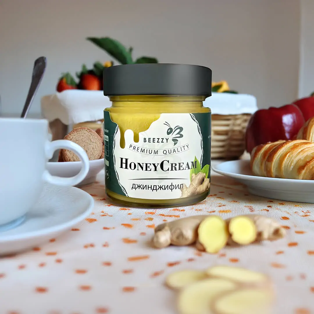 Cremiger Honig mit Ingwer